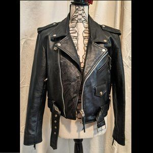 women’s Bonus Genuine Leather Biker Jacket
